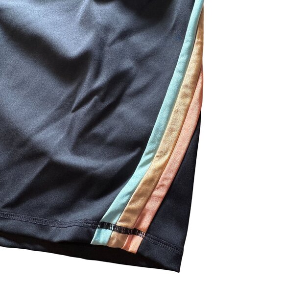 IVL Collective Striped Bike Shorts Women's Size 14 Maternity Jet Black in EUC! - Picture 3 of 6